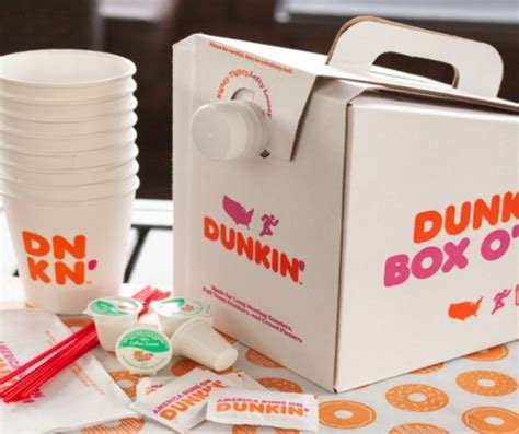 dunkin' catering|dunkin catering box of joe.